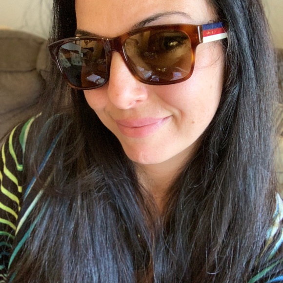 Authentic GUCCI 56 Rectangular Acetate logo UNISEX Sunglasses - Picture 2 of 14